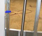 Vertical Grab bar with Flush Mount backing